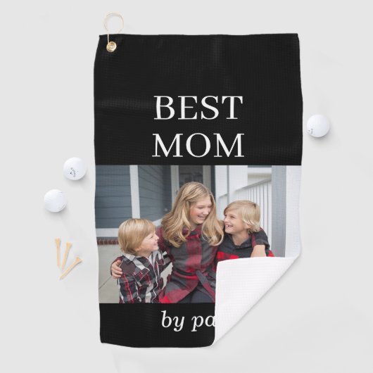 Best mam Foto Pro Moederdag Golf Towel Golfhanddoek (Insitu)