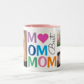 Best mam foto tweekleurige koffiemok (Center)