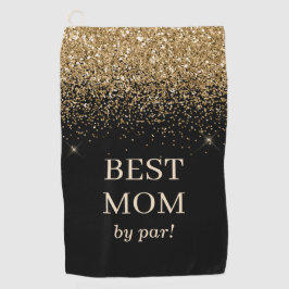 Best mam Gold Glitter Pro Monogrammed Moederdag Golfhanddoek