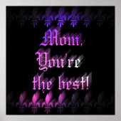 Best mam Gothic style Moederdag Poster (Voorkant)