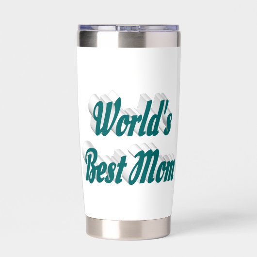 Best mam green text geïsoleerde drinkbeker (Achterkant)