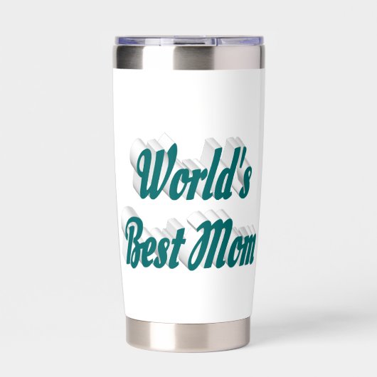 Best mam green text geïsoleerde drinkbeker (Voorkant)