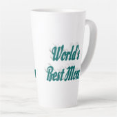 Best mam green text latte mok (Rechterhoek)