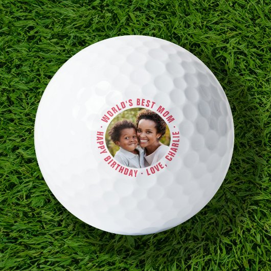 Best Mam Happy Birthday Foto Golf Balls Golfballen