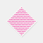Best mam Hot Pink op witboek Napkin Servet (Hoek)
