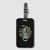 Best mam in Word Art Bagagelabel (Voorkant (verticaal))