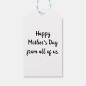 Best mam in Word Art Cadeaulabel (Achterkant)