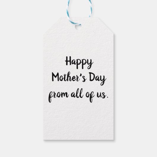 Best mam in Word Art Cadeaulabel (Achterkant)