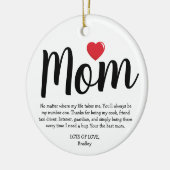 Best mam Kerstmis Keramisch Ornament (Links)