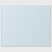 Best mam Light Blue op White Wrapping Paper Cadeaupapier (Vlak)