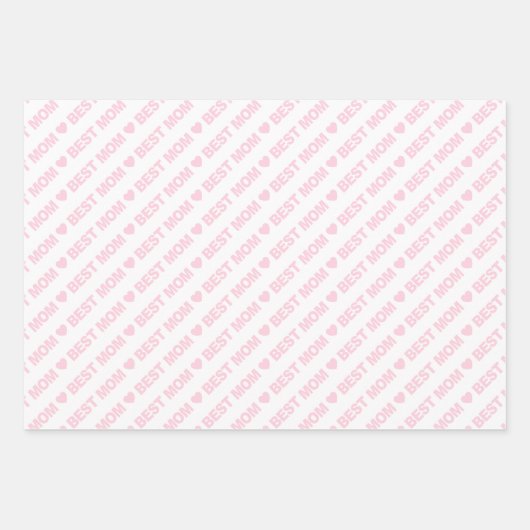 Best mam Light Pink and White Inpakpapier Vel (Voorkant 2)