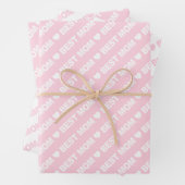 Best mam Light Pink and White Inpakpapier Vel (In situ)