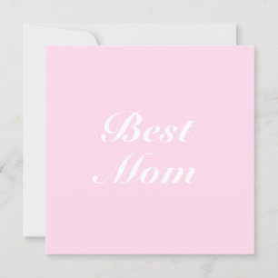 Best mam light roze klassieke script elegant card