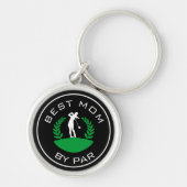 Best mam Moederdag Gift Golfing Golf Sleutelhanger (Voorkant)