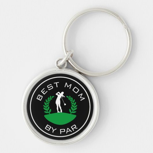 Best mam Moederdag Gift Golfing Golf Sleutelhanger (Voorkant)