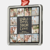 Best mam ooit 12 Photo Collage Metalen Ornament (Links)