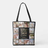 Best mam ooit 12 Photo Collage Tote Bag (Achterkant)
