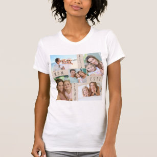 Best mam ooit 5 Afbeelding Familie Foto Collage T-shirt