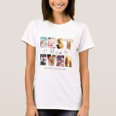 Best mam ooit aangepaste tekstfoto t-shirt (Voorkant)