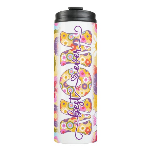 Best mam ooit Amazing Floral Thermosbeker (Voorkant)
