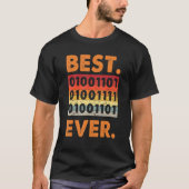Best mam ooit Binary Code Coder Development Softwa T-shirt (Voorkant)