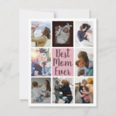 Best mam ooit Blush Pink Photo Floral (Voorkant)