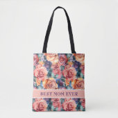 Best mam ooit botanisch tote bag (Voorkant)