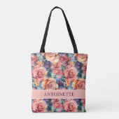 Best mam ooit botanisch tote bag (Achterkant)
