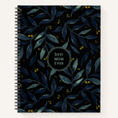 Best mam ooit elegante bloemtakken notitieboek (Voorkant)