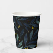 Best mam ooit elegante bloemtakken papieren bekers (Achterkant)