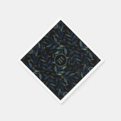 Best mam ooit elegante bloemtakken servet (Hoek)