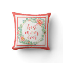 Best mam ooit Eucalyptus Leaves Peony Floral Coral