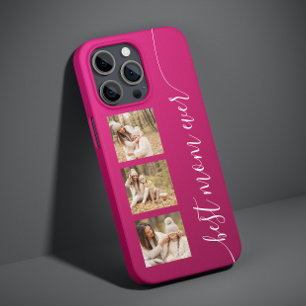 Best mam ooit Foto Afbeelding Elegant Script Pink Case-Mate iPhone 14 Hoesje