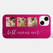 Best mam ooit Foto Afbeelding Elegant Script Pink Case-Mate iPhone Case (Achterkant (horizontaal))