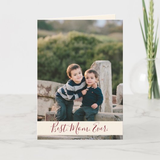 Best mam ooit foto kaart (Voorkant)