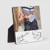 Best mam ooit foto Plaque met Easel Fotoplaat (Voorkant)