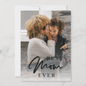 Best mam ooit gepersonaliseerd Moederdag Holid Feestdagenkaart (Voorkant)