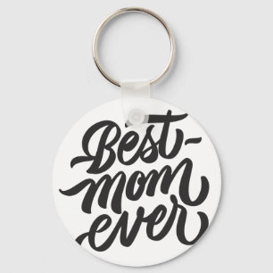 Best mam ooit handgeschreven script Typografie Sleutelhanger