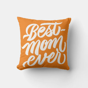 Best mam ooit handgeschreven Script Typography Ora Kussen