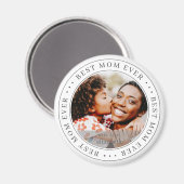 Best mam ooit - Klassieke Eenvoudige foto Magneet (Voorkant / Achterkant)