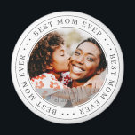 Best mam ooit - Klassieke Eenvoudige foto Magneet<br><div class="desc">Dit eenvoudige en klassieke ontwerp is samengesteld uit serif typografie en voegt een douanefoto toe.</div>