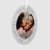 Best mam ooit - Klassieke Eenvoudige foto Ornament (voorkant)
