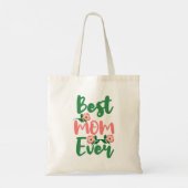 Best mam ooit // Moederdag Floral Quote Gift Tote Bag (Achterkant)