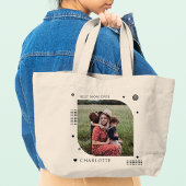 Best mam ooit naam foto Trendy Simple Modern Tote Bag