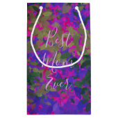 Best mam ooit Paarse roze tuin geverfd Klein Cadeauzakje (Achterkant)