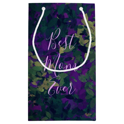 Best mam ooit Paarse tuinbouwhandjes met handschri Klein Cadeauzakje (Achterkant)