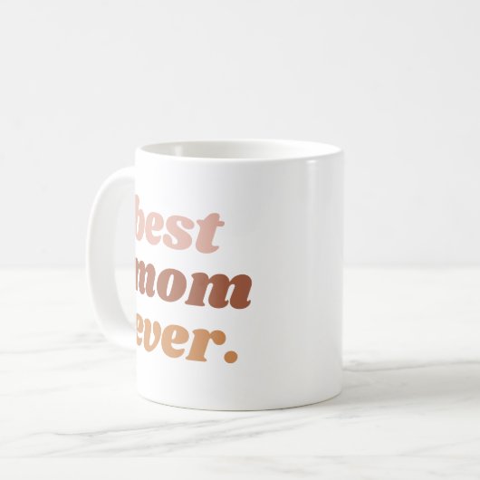 Best mam ooit roze Boho Coffee Mok (Voorkant links)
