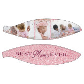 Best mam ooit roze glitter Photo Collage Basketbal (Panelen)