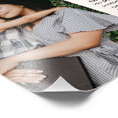 Best mam ooit roze hartlijnbericht foto afdruk (Hoek)