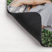 Best mam ooit roze hartlijnbericht muismat (Hoek)